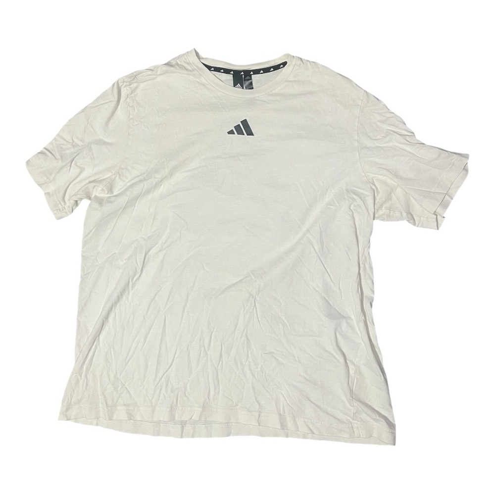 Adidas White Short Sleeve Tee for Effortless Style
